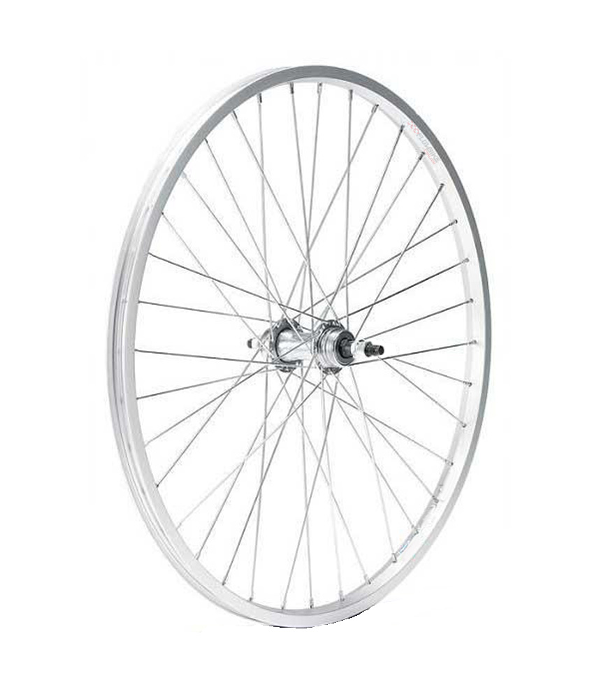 Rueda Trasera 26" V-brake para piño rosca 1velocidad y eje tuercas