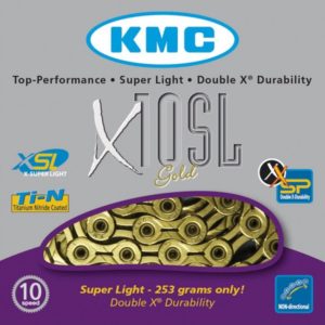Cadena KMC X10SL oro 10 velocidades