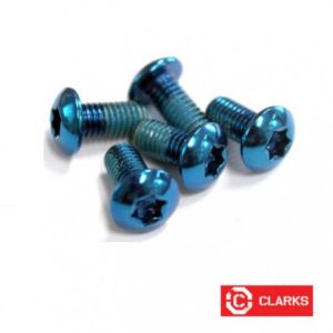 Pack 6 Tornillos disco Clarks Anonizado Azul