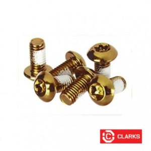 Pack 6 Tornillos disco Clarks Anonizado Oro